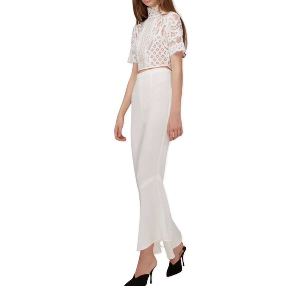 KEEPSAKE THE LABEL white Darkest Light flared pants XS